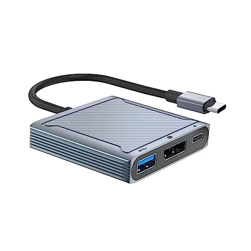 TypeC Display Port HUB Adapter TypeC auf Displayport 8Kx4K120hz PD100W Ladeadapter Extender USB HUB von Vdaxvme