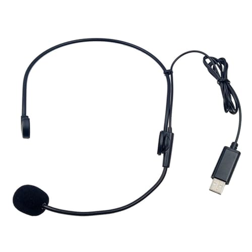 Vdaxvme Tragbare Overhead-Headsets für Computer, Laptop, Spiel, USB-Headsets, Kopfmontierter Kopfhörer mit Mikrofon von Vdaxvme