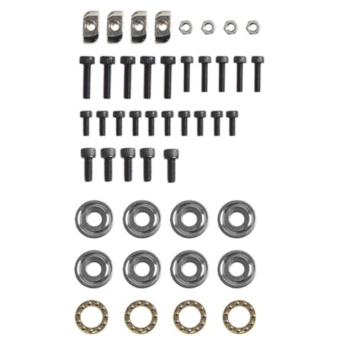 Vdaxvme Unterlegscheiben in verschiedenen Größen mit Vibrationsdämpfung für P1S/P1P/X1E/MK3/Bear 3D-Drucker, langlebige Kugellager von Vdaxvme