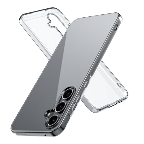 Veaipi Handyhülle für Samsung Galaxy A55 5G Transparent Hülle,Ultra Slim TPU Schutzhülle Galaxy A55 Hülle,Fallschutz Rundumschutz rutschfest Stylische Schutzhülle Transparent Case-Clear von Veaipi