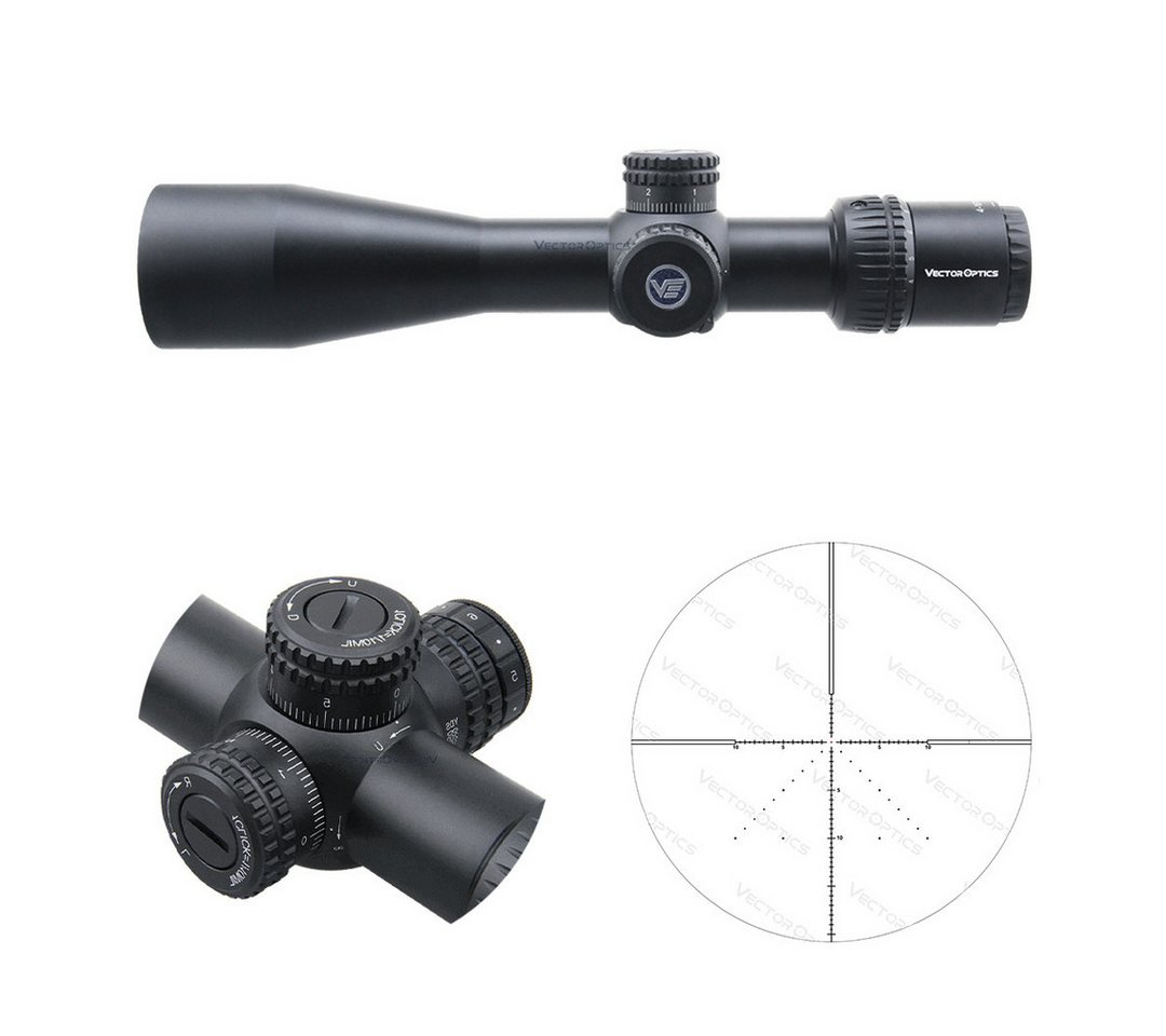 Vector Optics Vector Optics SCFF-38 Veyron 4-16x44IR FFP Zielfernrohr (Ideal für Jagd, Sport und Airsoft) von Vector Optics