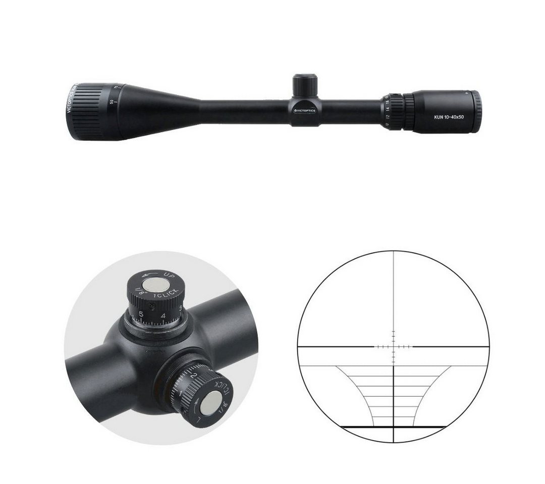 Vector Optics Victoptics OPSL24 C4 10-40x50 Zielfernrohr (Ideal für Jagd, Sport und Airsoft) von Vector Optics