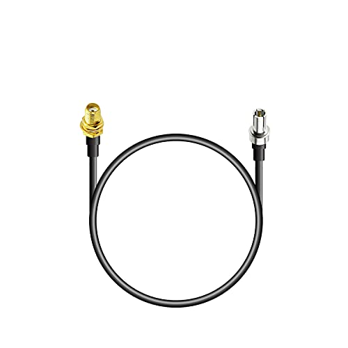 Vecys 4G SMA Kabel SMA Buchse Schott an TS9 Stecker gerade 4G Antenne Verlängerungskabel 30cm 11.8 Zoll RG174 Kompatibel mit 2G 3G 4G LTE Antennenrouter Modem Hotspot UMTS von Vecys