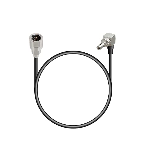 Vecys FME Stecker auf CRC9 Stecker, rechtwinkliger 90 Grad RF Koaxialkabel RG174 30 cm für 2G 3G 4G LTE-Antennenrouter UMTS Mobile Broadband Hsdpa WLAN Wireless… von Vecys