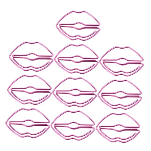 Veemoon 10 Stück Lippen-Büroklammer Papier klein Stifte bookmarks büromaterial Creative paper clips schulzeug office supplies Lippen formen Büroklammern Büroklammer Legierung Rosa Veemoon 10 Stück Lippen-Büroklammer Papier klein Stifte bookmarks büromaterial Creative paper clips schulzeug office supplies Lippen formen Büroklammern Büroklammer Legierung Rosa von Veemoon