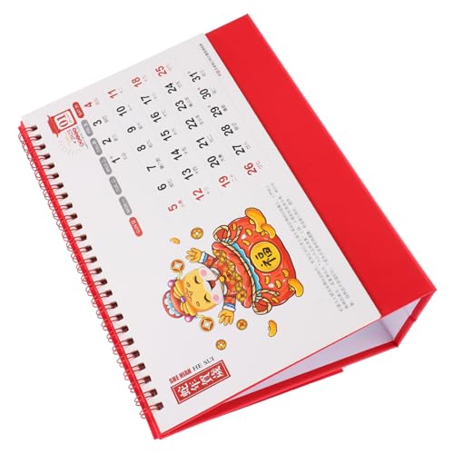 Veemoon 2025 Schreibtischkalender „jahr Der Schlange“. Chinesischer Kalender Bürokalender Desktop-kalender Rot Papier Veemoon 2025 Schreibtischkalender „jahr Der Schlange“. Chinesischer Kalender Bürokalender Desktop-kalender Rot Papier von Veemoon