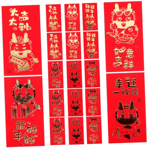 Veemoon 30Stücke Große Chinesische Rote Umschläge Drachenjahr Hong Bao Geldgeschenkumschläge Traditionelle Rote Umschläge Im Chinesischen Stil Für Neujahrsfeiern Und Anlässe Veemoon 30Stücke Große Chinesische Rote Umschläge Drachenjahr Hong Bao Geldgeschenkumschläge Traditionelle Rote Umschläge Im Chinesischen Stil Für Neujahrsfeiern Und Anlässe von Veemoon
