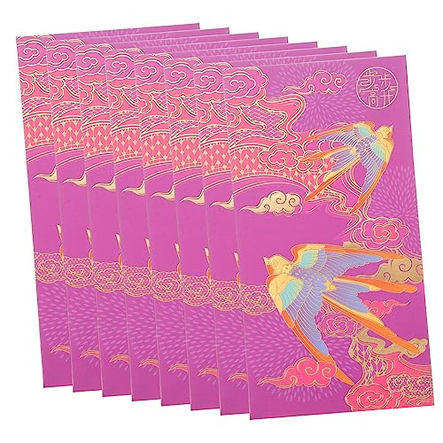 Veemoon 8 Stück Bronzierendes Rotes Umschlagpapier Frühling Neujahrsdekorationen Element Queen Term Umschläge Für Bargeld Rote Taschen Pakete Festival Party Geldbeutel Veemoon 8 Stück Bronzierendes Rotes Umschlagpapier Frühling Neujahrsdekorationen Element Queen Term Umschläge Für Bargeld Rote Taschen Pakete Festival Party Geldbeutel von Veemoon