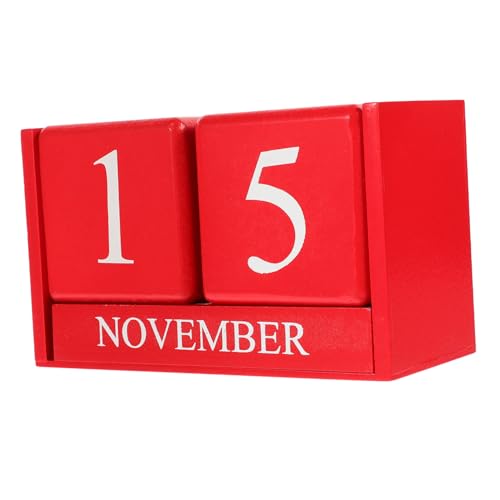 Veemoon Kalender Aus Holz Dekoration Dekorativer Tischkalender Kalender Für Den Haushalt Dekorativer Kalender Schreibtischkalender Bürobedarf Kalenderblöcke Mdf Rot Veemoon Kalender Aus Holz Dekoration Dekorativer Tischkalender Kalender Für Den Haushalt Dekorativer Kalender Schreibtischkalender Bürobedarf Kalenderblöcke Mdf Rot von Veemoon