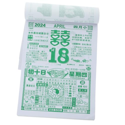 Veemoon Kalender des Mondjahres Kalender für das neue Jahr 2024 Tageskalender traditioneller Kalender Drachen Mond- bauernkalender lunar calender Kalender 2024 Jahr Neujahrskalender Papier Veemoon Kalender des Mondjahres Kalender für das neue Jahr 2024 Tageskalender traditioneller Kalender Drachen Mond- bauernkalender lunar calender Kalender 2024 Jahr Neujahrskalender Papier von Veemoon