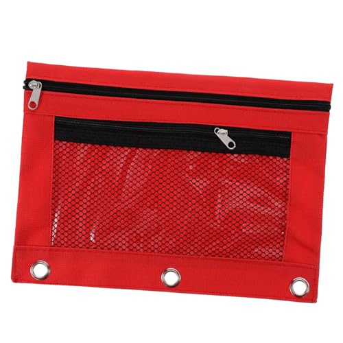 Veemoon dokumententasche document bag kassenrollen blind bag stift etuie Schlüsseltasche Federmäppchen reißverschluss Ordnertasche mit 3 Ringen Halter für Bindekarten Oxford-Stoff rot Veemoon dokumententasche document bag kassenrollen blind bag stift etuie Schlüsseltasche Federmäppchen reißverschluss Ordnertasche mit 3 Ringen Halter für Bindekarten Oxford-Stoff rot von Veemoon