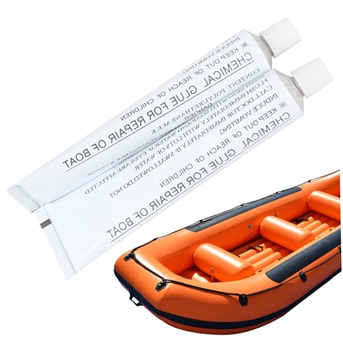 2pcs PVC -Kleber für Reparatur 30 ml 5.3x1.4 Aluminium verpacktes Kajak Reparaturkit Tragbare Reparaturkleber für Kajak, aufblasbares Boot, Gummiboot, Schwimmring von Veesper