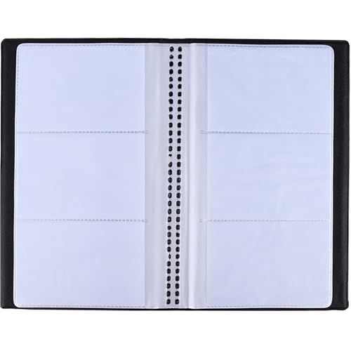 Visitenkarten -Brieftasche, PVC -Visitenkartenorganisator, Name Card Book Holder, tragbarer Büro -Visitenkarten -Organisator Personalisierter Visitenkarteninhaber für Männer Frauen, 120 Kartenka von Veesper