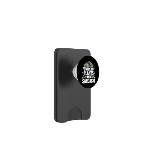 Vegetarisch angetrieben durch Pflanzen und Sarkasmus PopSockets PopWallet für MagSafe von Vegetarian Vegan Veggie Veggies