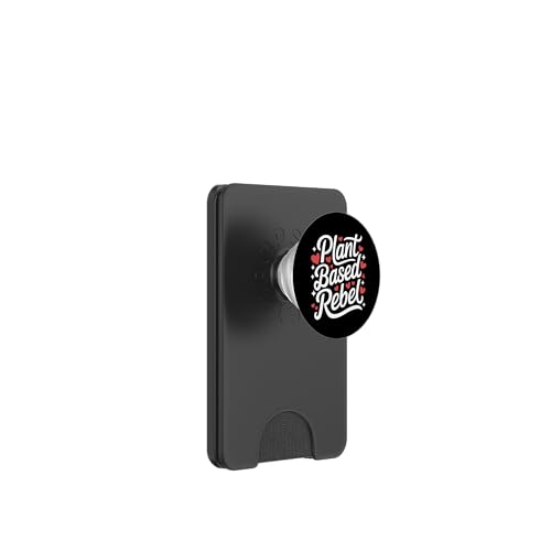 Vegetarischer Rebel auf Pflanzenbasis PopSockets PopWallet für MagSafe von Vegetarian Vegan Veggie Veggies