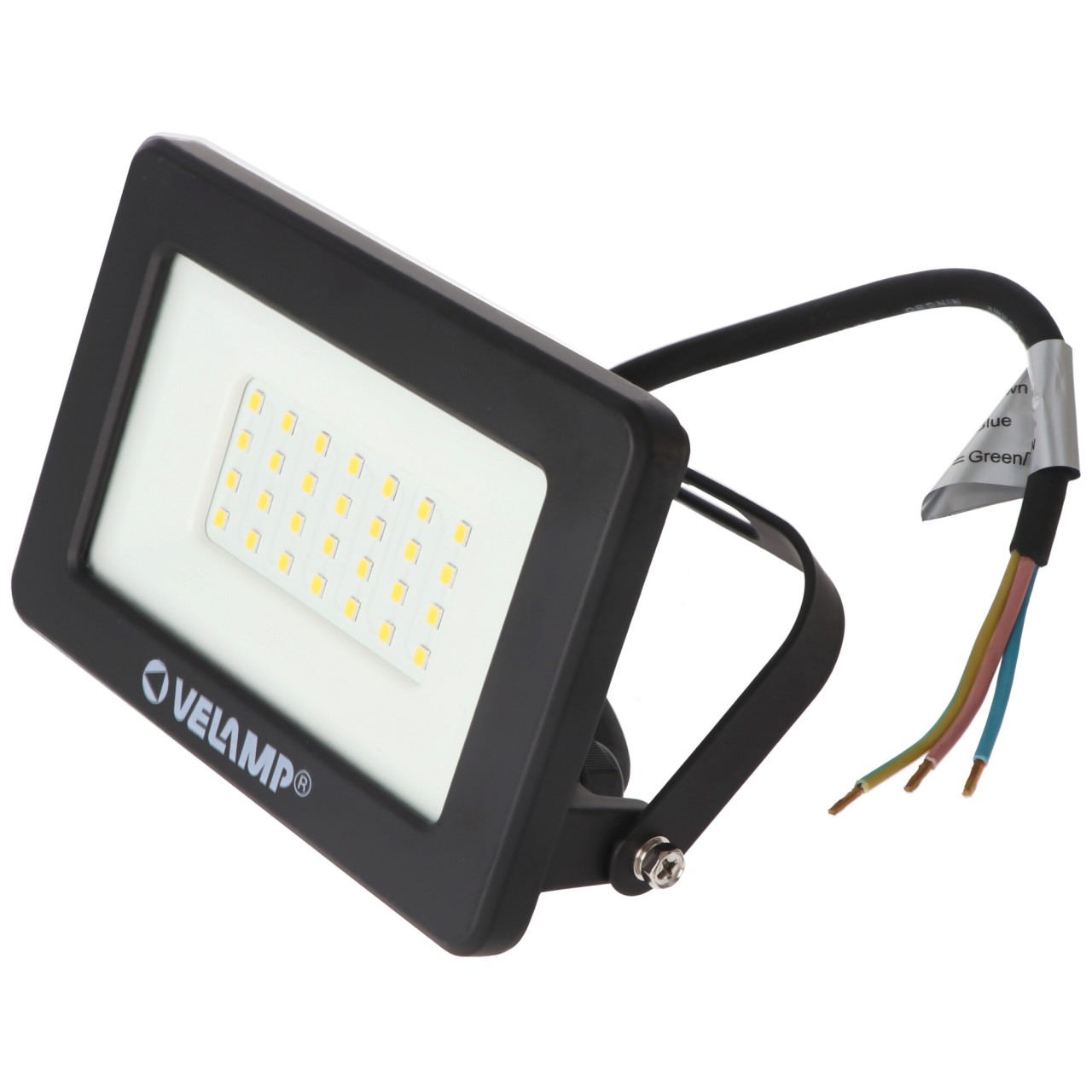 Velamp PADLIGHT5, SMD LED-Strahler, 30W IP65, 2400 Lumen, schwarz 4000K von Velamp