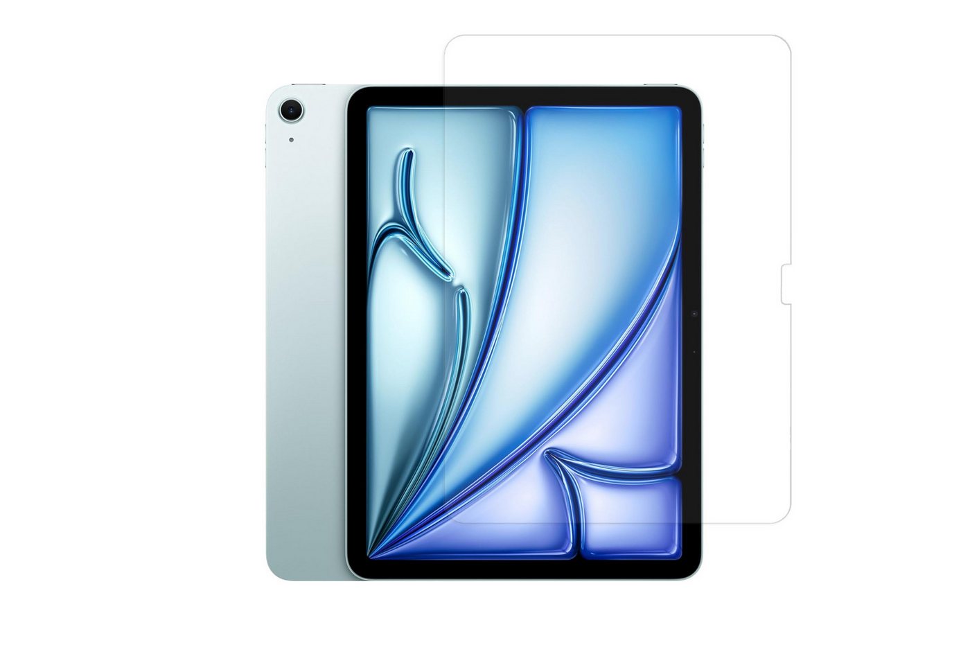 Ventarent Displayschutzglas Schutzglas, Schutzfolie Panzer Folie für iPad Air 13" (M2) für iPad Air 13" (1. Gen. 2024), iPad Pro 13" (7. Gen. 2024), 9H Hartglas, Displayschutz, 3D-Touch fähig, iPad Air 13" (1. Gen 2024) von Ventarent