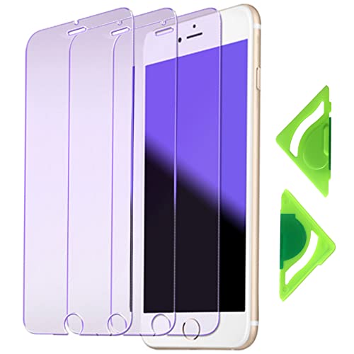 Anti-Blaulicht-Displayschutzfolie für iPhone SE-2020 und SE-2022 (3 Stück) mit allgemeiner Ausrichtung, 2,5D Edge 9H gehärtetes Glas Schutzfolie für iPhone SE2 und SE3-4,7 Zoll von VerTreV