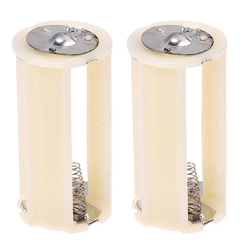 Verasail 2X Grauweiss Zylinder Batteriehalter Adapter Fuer 3X1.5V AA Batterien von Verasail