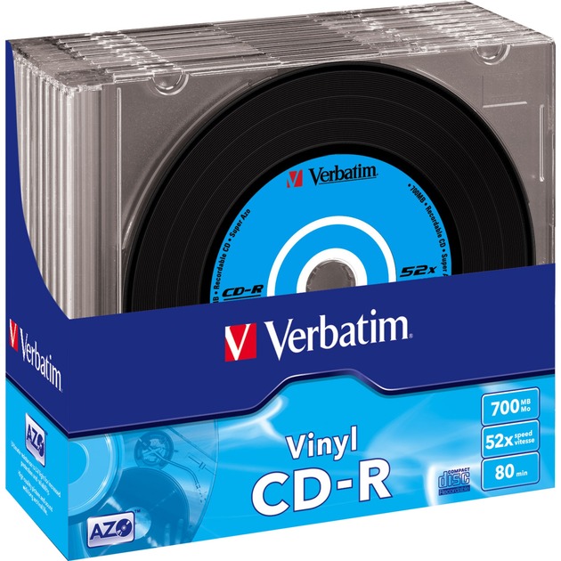 CD-R 700 MB Vinyl, CD-Rohlinge von Verbatim