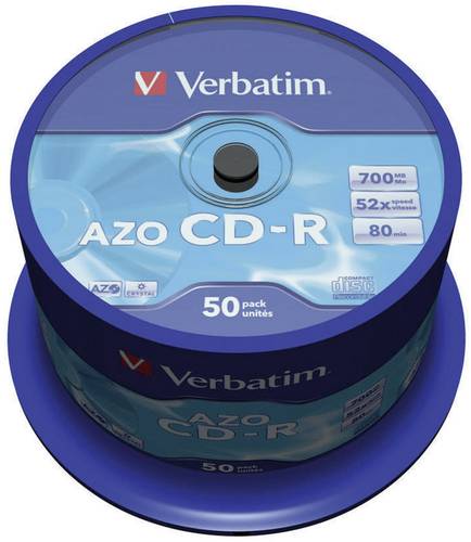 Verbatim 43343 CD-R Rohling 700 MB 50 St. Spindel von Verbatim