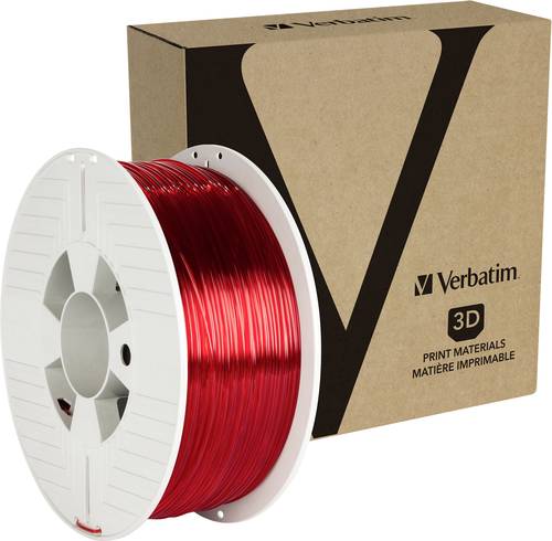 Verbatim 55054 Filament PETG 1.75mm 1kg Rot (transparent) 1St. von Verbatim