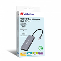 Verbatim CMH-05 USB Typ-C 5000 Mbit/s Silber von Verbatim