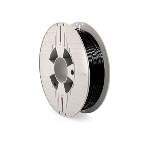 Verbatim Durabio 3D-Filament 3D-Druck, 1,75mm, 500g, Polycarbonatharz-Filament zur Materialextrusion, für 3D-Drucker & 3D-Stift, 3D-Drucker-Filament aus Polycarbonatharz, schwarz von Verbatim