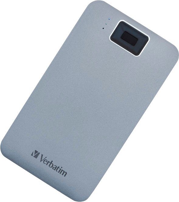 Verbatim Executive Fingerprint Secure 1TB externe HDD-Festplatte (1 TB) 2,5" von Verbatim