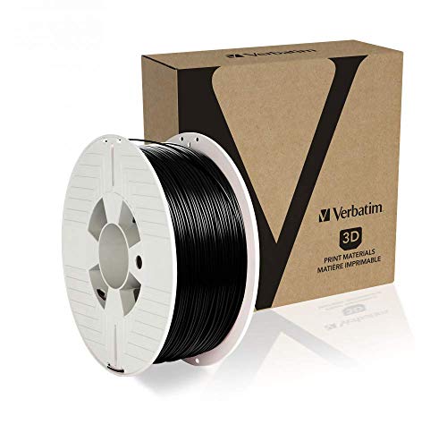 Verbatim PET-G-Filament 3D-Druck, 1,75mm, 1kg, Polyethylenterephthalat-Glykol-Filament zur Materialextrusion, für 3D-Drucker und 3D-Stift, 3D-Drucker-Filament aus PET-G, schwarz Verbatim PET-G-Filament 3D-Druck, 1,75mm, 1kg, Polyethylenterephthalat-Glykol-Filament zur Materialextrusion, für 3D-Drucker und 3D-Stift, 3D-Drucker-Filament aus PET-G, schwarz von Verbatim