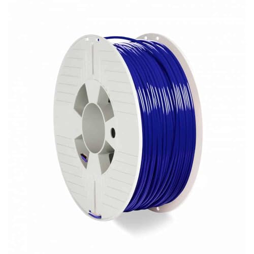 Verbatim PET-G-Filament 3D-Druck, 2,85mm, 1kg, Polyethylenterephthalat-Glykol-Filament zur Materialextrusion, für 3D-Drucker und 3D-Stift, 3D-Drucker-Filament aus PET-G, blau von Verbatim