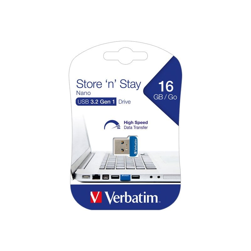 Verbatim USB 3.2 Stick 16GB, Nano Store'n'Stay von Verbatim