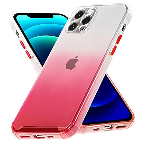 Verco Farbwechsel Hülle für Apple iPhone 11, Schutzhülle Handy Cover Transparent mit Farbverlauf und Kameraschutz Slim Case, Rot von Verco