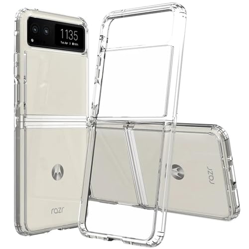 Verco Handyhülle für Motorola Razr 40 Case, Handy Cover für Motorola Razr 40 Hülle Transparent Dünn Klar Silikon, durchsichtig von Verco