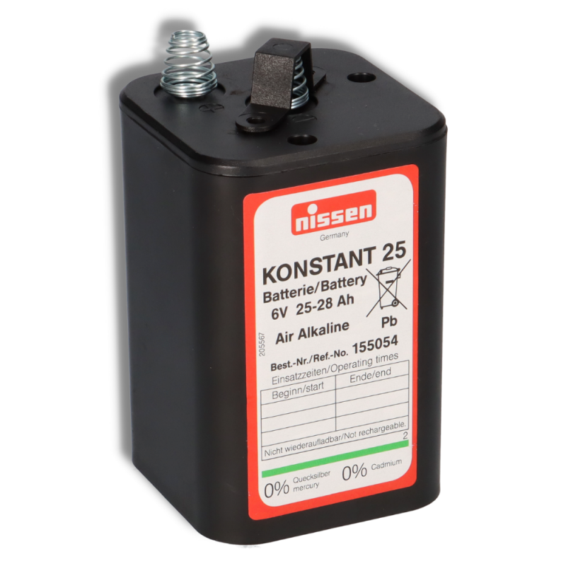 Nissen 4R25 Konstant 25 - 6V / 25-28Ah Luftsauerstoff - ohne Quecksilber und Cadmium von Verschiedene