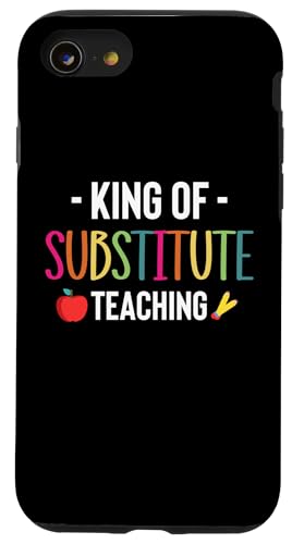 Hülle für iPhone SE (2020) / 7 / 8 King Of Substitute SUB Teacher von Vertretungslehrer Schule Design Idee