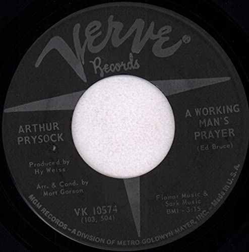 No More In Life / A Working Man's Prayer [Vinyl Single 7''] von Verve Records