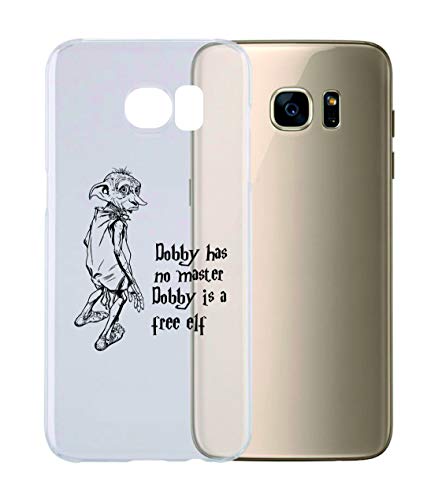 Schutzhülle kompatibel mit allen Modellen SAMSUNG - Dobby IS A Free Elf - Transparent, ultradünn, kratzfest, stoßfest, Schutzhülle (transparent, Samsung Galaxy S7) von Vestin