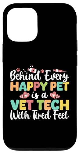 Hülle für iPhone 12/12 Pro Behind Every Happy Pet Vet Tech Veterinary Assistant von Vet Tech Design Veterinary Assistant