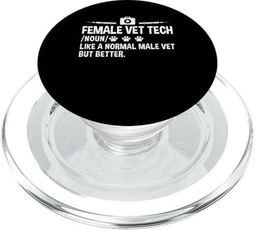 Female Vet Tech Definition Veterinary PopSockets PopGrip für MagSafe von Vet Tech Veterinary Assistant Idee