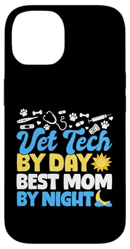 Hülle für iPhone 14 Vet Tech By Day Best Mom By Night Mothers Day von Vet Tech Veterinary Assistant Ideen