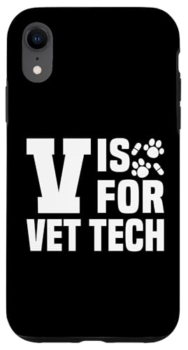 Hülle für iPhone XR V Is For Vet Tech Veterinary von Vet Tech Veterinary Assistant Ideen