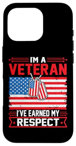 Hülle für iPhone 16 Pro Veteran USA Patriotische Militär-Veteranenkunst für Veteranentag von Veteran USA Memorial Day Military Apparel