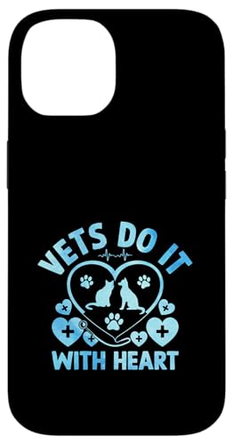 Hülle für iPhone 14 Tierärzte machen es mit Herz tierärztlicher Tierliebhaber von Veterinary Rescue Animals Lover Gifts