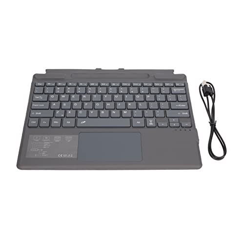 Vibrivio Ultradünne kabellose Tastatur, Notebook, Bluetooth-Tastatur, ultradünnes tragbares Design, bunte Hintergrundbeleuchtung, eingebauter Akku, kompatibel mit Tablets und Laptops, Touchpad von Vibrivio