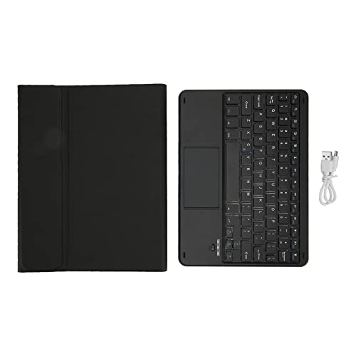 Vibrivio Wireless KeyboardforIOS Tablet Wireless Tablet Tastatur mit Trackpad, magnetisch Auto Sleep, Kickstand, Stifthalter für iOS Tablet Pro 11 Zoll, Air 4 & 5, Schwarz von Vibrivio