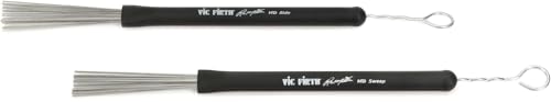 Vic Firth Signature Series Wire 'Sweep' Brush - Russ Miller - Retractable - Black Handle von Vic Firth