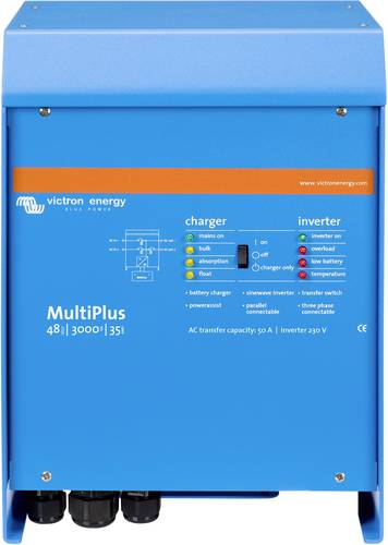Victron Energy Netzwechselrichter MultiPlus 48/3000/35-16 230 3000W 48 V/DC - 230 V/AC integrierter von Victron Energy