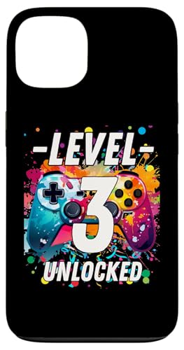 Hülle für iPhone 13 Gaming Vintage 3. Geburtstag 3 Jahre alt Junge Mädchen Gamer von Video Game Vintage Gammer Birthday Gifts Girl Boy