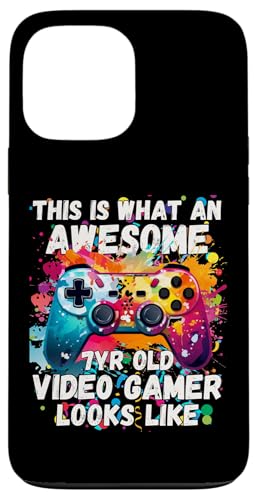 Hülle für iPhone 13 Pro Max Gaming Vintage, 7-jähriger Junge, Mädchen, Gamer zum 7. Geburtstag von Video Game Vintage Gammer Birthday Gifts Girl Boy